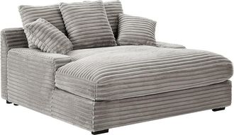 Vente-Unique Div&aacute;n de 2 plazas de pana gruesa color gris ESARTO de Pascal Morabito