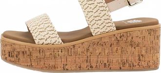 Yellow Box Womens Jeju Platform Sandal In Cream