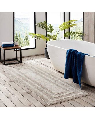 Nautica Logan Parchment Bath Rug