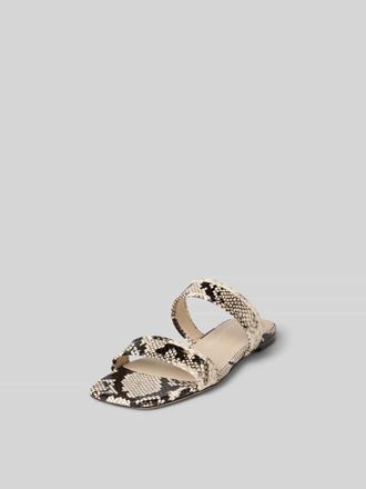 Iro Pantoletten aus echtem Leder in Beige, Gr&ouml;&szlig;e 37