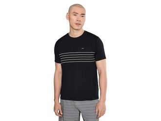 Rvca Balance Pocket Stripe T-Shirts Mens Clothing Black : 2XL, Elastane/Lyocell/Polyester