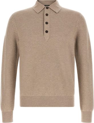 Ermenegildo Zegna Cashmere Polo Mens Shirt
