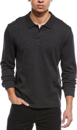 Vince Heathered Double Face Polo Shirt
