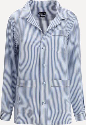 Tom Ford Camicia PJ a righe in seta Woman 38