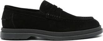 HUGO BOSS Mocassini in pelle scamosciata - Nero