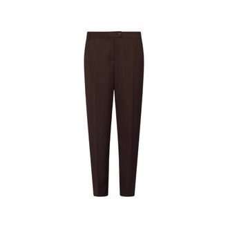 Marella Chino broek - Dames - Broeken - Bruin - Maat: 2XL Wol