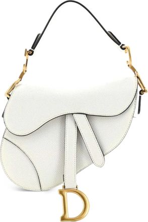 Dior Saddle Handbag Leather Mini shoulder bag - Beige