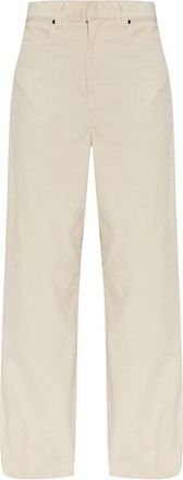 Paul Smith Rechte Corduroy Broek - Dames - Straight fit broeken - Beige - 2XS - Katoen - Broeken
