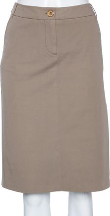 Max Mara Ecru Cotton Skirt