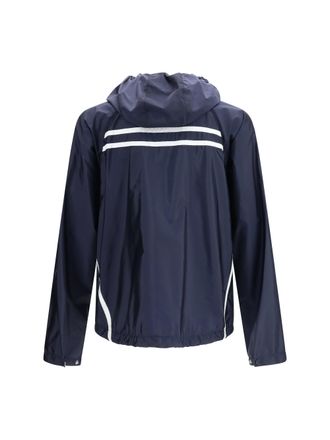 Prada Mens Oversize Re-Nylon Jacket Blu+bianco