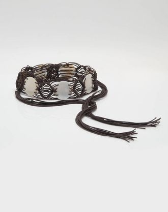 Free People Saltwater Fringe Belt In Brown