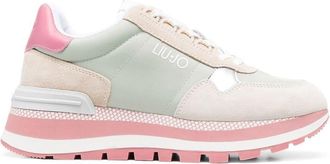 Liu Jo 45mm panelled lace-up sneakers - women - Suede - 41 - Neutrals