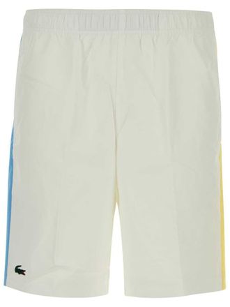 Lacoste lightweight bermuda shorts - men - Polyester/Cotton/Polyester - 5 - White