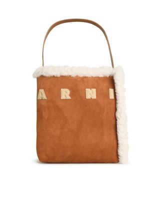Marni Museo brauner Wildledertasche