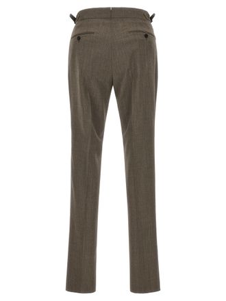 Pal Zileri Wool Blend Trousers - Brown