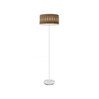 Fabrilamp Fabrilamp - Pie Salon Piron 1xe27 Blanco/madera Oscura 165x40x40 Cm marca
