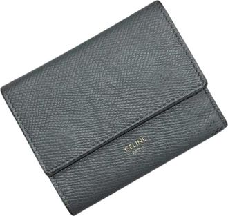 Celine Pre-owned Wallets, female, Gray, Size: ONE SIZE Pre-owned Wallet (tri-fold)