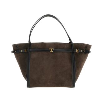 Tod's T Timeless Shopping Bag - female - Tods - Shopping Bags - Brown - ONE SIZE - Bags