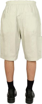 AMBUSH Elastic Cotton Bermuda Shorts - Green