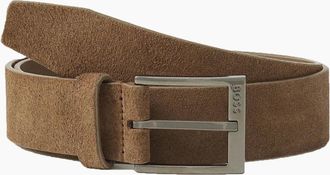 HUGO BOSS Mens Boss Black ELLOY BELT BROWN - Size: UK 38