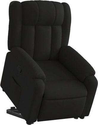 vidaXL Sill&oacute;n Reclinable Elevable Tela Negro Vidaxl