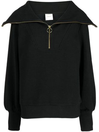Varley oversize-collar ribbed jumper - Black