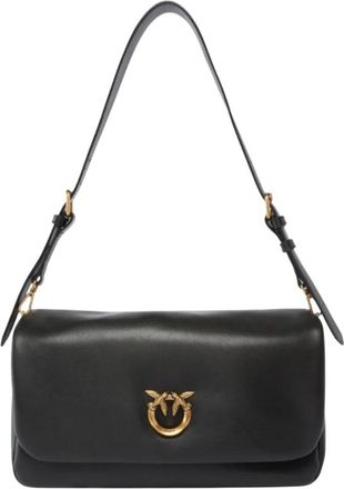 Pinko Click Soft Baguette Leather Shoulder Bag