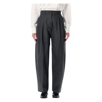 STUDIO NICHOLSON Dames, Broeken, Grijs, Maat: 2XS Wol