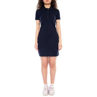 Lacoste Abitino Polo Dress - Dames - Korte kleedjes - Blauw - S - Kleedjes