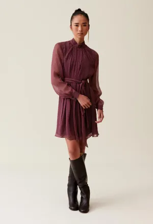 Claudie Pierlot Robe fluide col lavallière