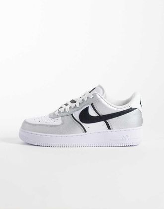 Nike Air Force 1 LV8 - Sneakers metallizzate e nere-Nero