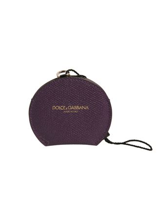 Dolce & Gabbana Ronde Muntentas Paars Leer