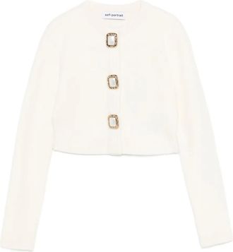 Self Portrait Cardigan con decorazione - Toni neutri