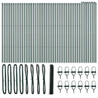 Berkfield Home Hexagon Fence Green 1.2x100 m Steel