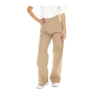 Carhartt Work in Progress Dames, Broeken, Bruin, Maat: W30 Katoen