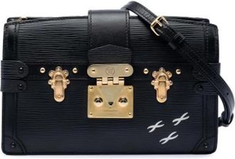 Louis Vuitton Pre-owned Trunk Clutch - Dames - Vintage Schoudertas - Zwart - ONE Size - Leer - Vintage
