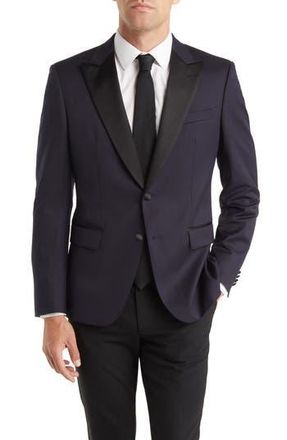 BOSS Huge Tux Virgin Wool Sport Coat in Navy at Nordstrom Rack, Size 40