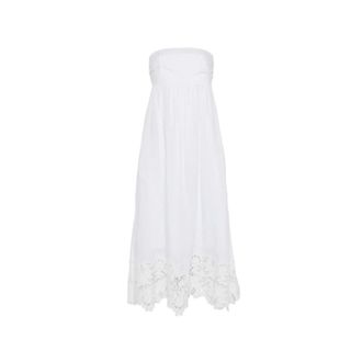 Max Mara Scena Dress - Dames - Casual kleedjes - Wit - 2XS - Linnen - Kleedjes
