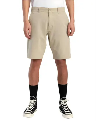 Rvca Mens Balance Hybrid Shorts In Khaki