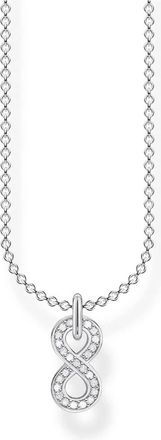 Thomas Sabo Damesketting met hanger Infinity-of-Love 925 sterling zilver zirkonia KE2067-051-14-L45v - Dames - Kettingen - Grijs - ONE Size - Accessoires