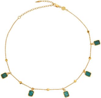 Missoma Amazonite Lena 18kt Gold Vermeil Choker - Green