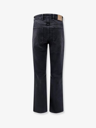 Represent Mens Boot Cut Jeans Black Cotton