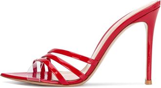 Generic Red,5.5 UK,Womens Stiletto High Heel Peep Open Toe Sandals Slingback Slip-on Wedding Office Pumps Basic Classic 4.7 Inches Heels