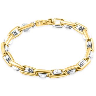 Pompeii3 Mens Designer Mariner Link 14k Gold (56gram) or Platinum (90gram) 7mm Bracelet 8.5