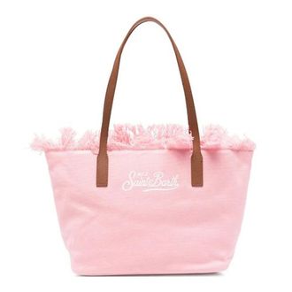 MC2 Saint Barth Tote Bags, female, Pink, Size: ONE SIZE City Bag Mid Fringe