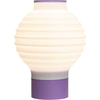 Jonathan Y Designs Asian Lantern 15 Vintage Traditional Plant-Based PLA 3D Printed Dimmable LED Table Lamp in White/purple at Nordstrom
