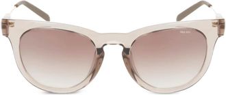 Nike gradient-lens acetate sunglasses - Brown