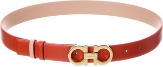 Ferragamo Gancini Reversible & Adjustable Leather Belt