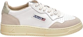 Autry Medalist Low - Heren - Sneakers - Beige - 44 EU - Leer - Schoenen