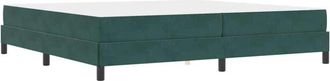 vidaXL Cama Box Spring Con Colch&oacute;n Verde Oscuro 200 X 200 Cm Vidaxl